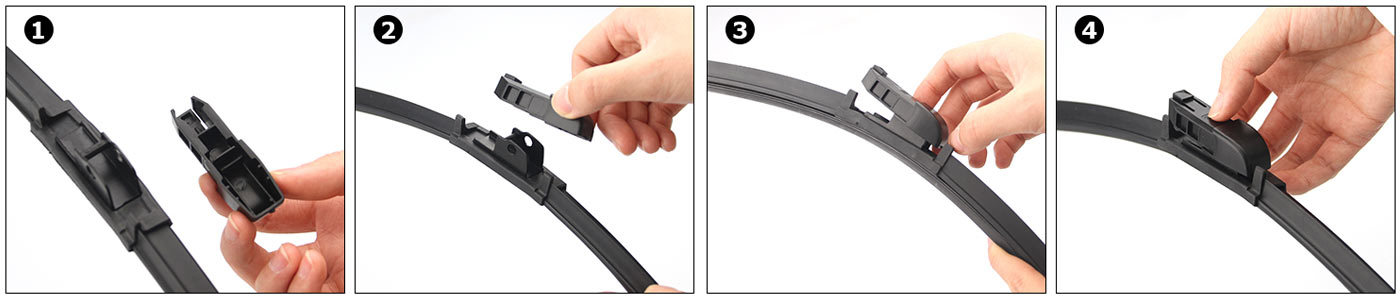Windshield Universal Wiper Blade Rubber Clear Durable For A4 A6 W203