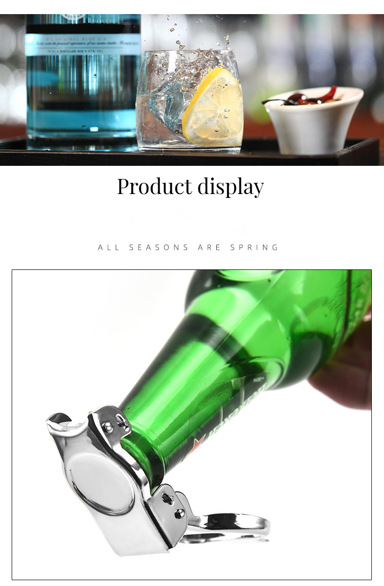 Custom Color Multifunction Stainless Steel Bottle Opener and Champagne Stopper Stocked