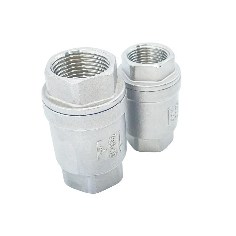 CF8M Stainless Steel 304 316 Spring Vertical Check Valve with NPT/BSPP/BSPT Thread