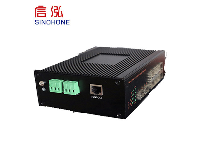 Managed PTN Ring Fiber Optic Network Switch Install With Guide Rail