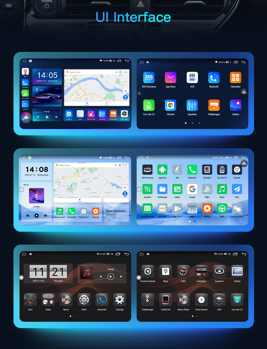 11.5 Inch Capacitive Touch Screen Car Stereo with CarPlay and User-Friendly Interface
