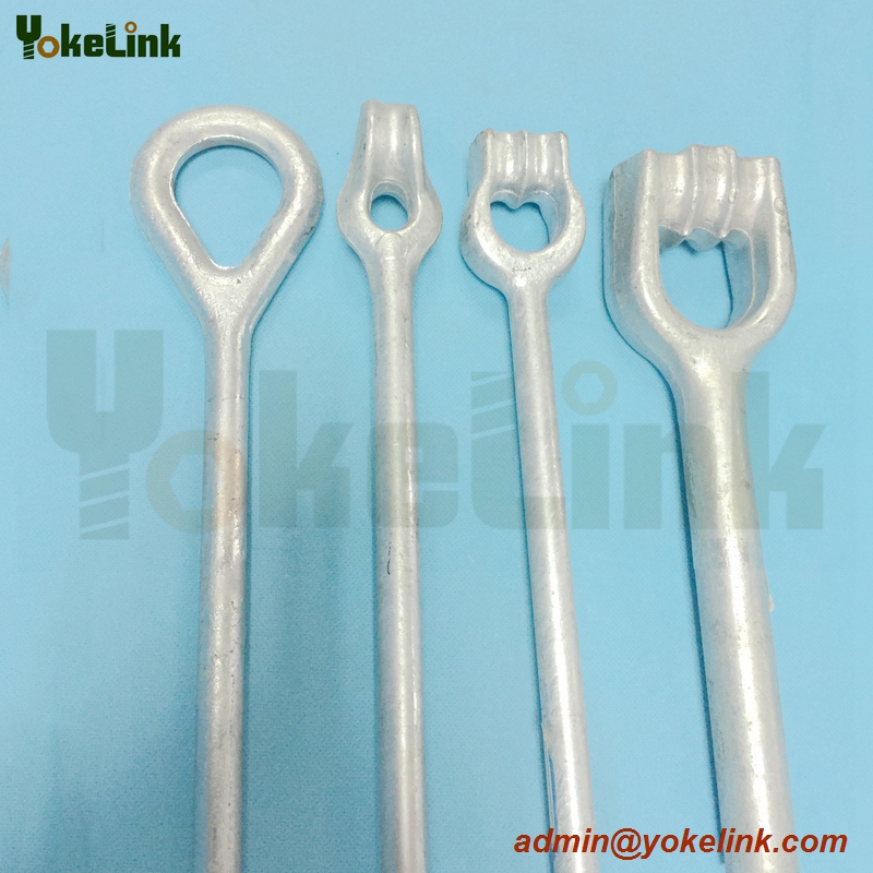 Forged Thimble Eye Anchor Rod Earth Screw Anchor Rod Hot dip galvanized