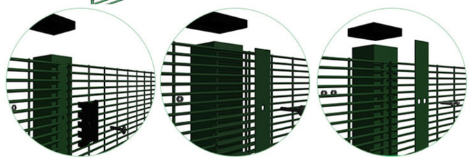 358 Anti Climbing Fencing 60mm X 60mm Post Size For Living Area