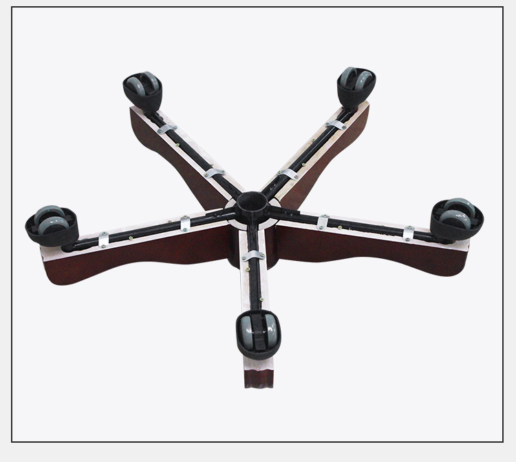 Office Boss Swivel Chair Wood Base Big Class Chair Five Star Foot Base