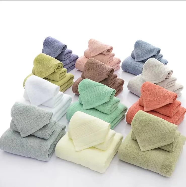 100% Cotton Towel Set Perfect for Sport Hotel 3-Piece Gift Box 35*75cm and 70*140cm