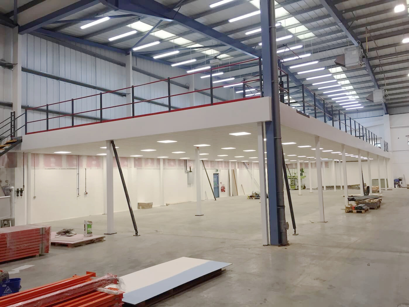 Prefabricated Heavy Duty Metal Mezzanine Shelving System Installing A Mezzanine Floor