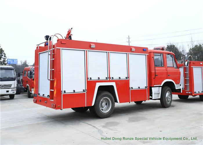 DFAC Water Fire Truck With Water Tank 6000 Liters 4x2 / 4x4 Off Road For Fire Fighting