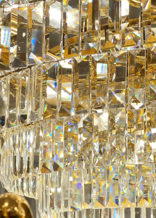 OEM ODM Luxury Large Contemporary Foyer Chandeliers With High Grade Crystal