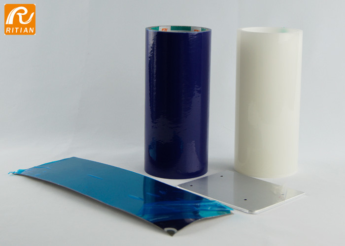 Blue 0.05mm Aluminum Protective Film For Metal Sheet Surface