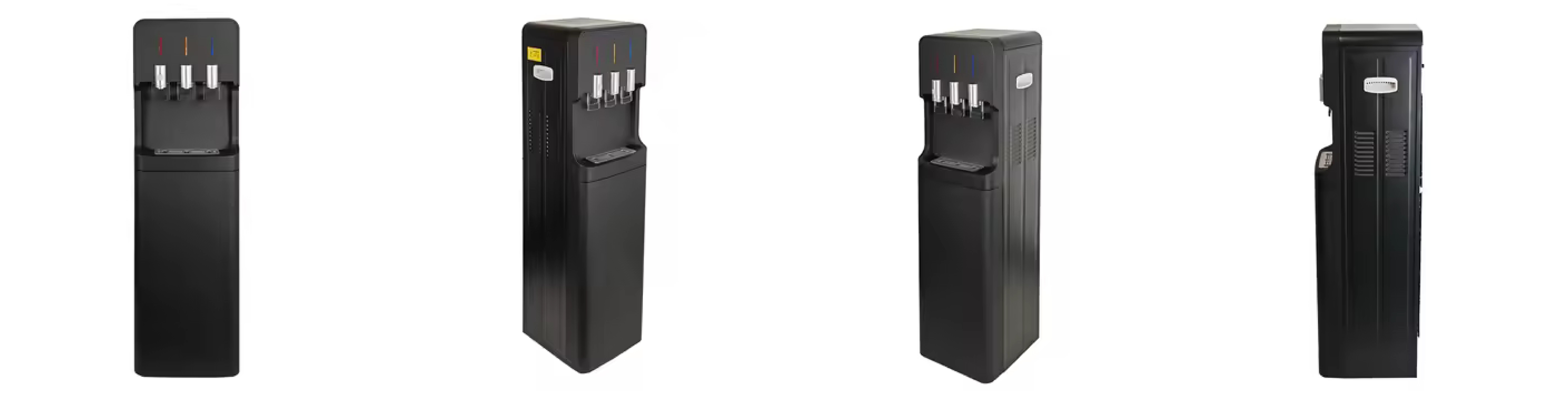 ABS Plastic Drinking Water Dispenser with Customized Hot Cold Function and Silver Black Painting
