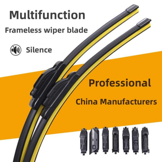 14-28 Inches Auto Frameless Low Noise Rubber Wiper Multifunction Universal Car Front Windshield Rain Wiper Blade