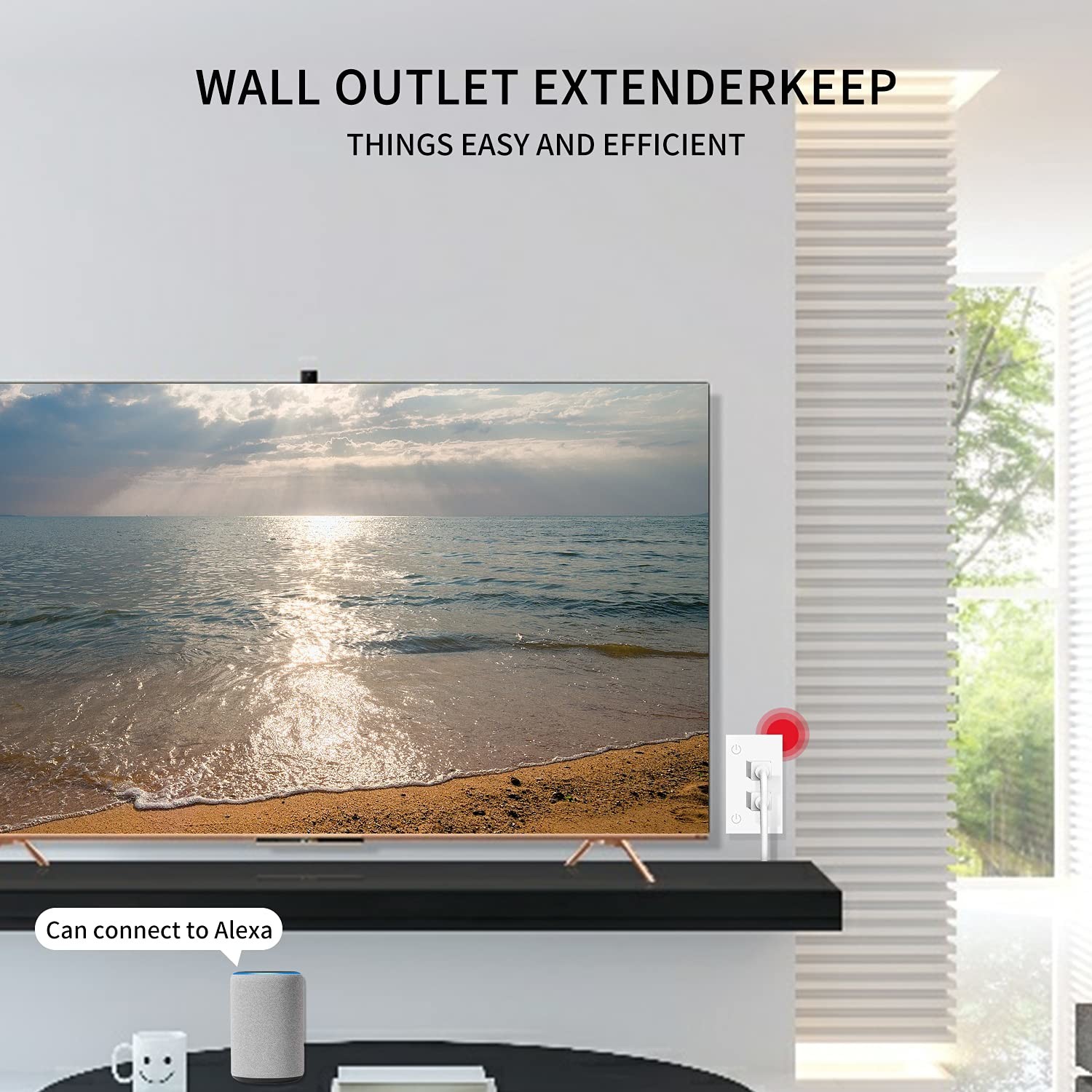 Wifi Smart In Wall Outlet With 2 Ac 16A Individual Control By App Only For 2.4ghz Wifi