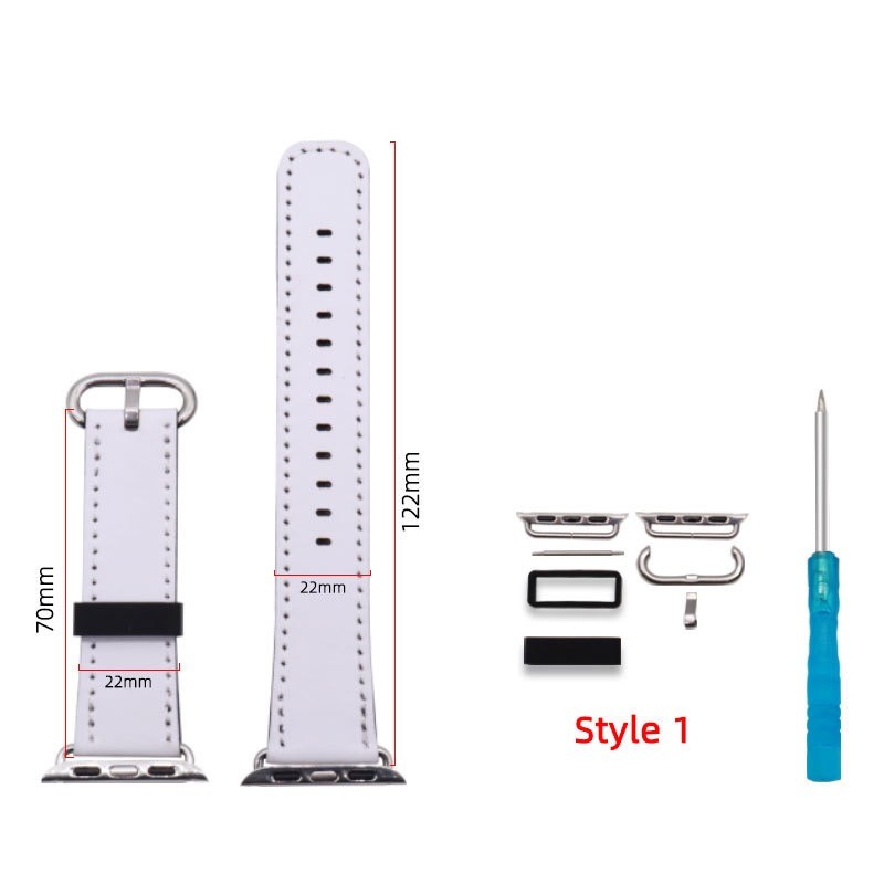 Customized Leather Apple Watch Band Sublimation Watch Band Blanks