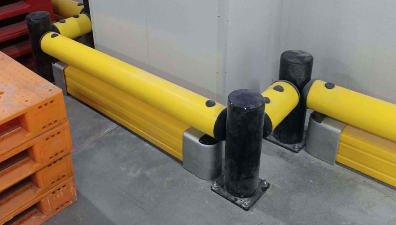 Flexible Pedestrian Barrier  Anti-Collision Guardrails Warehouse Safety Barrier Traffic Guardrails