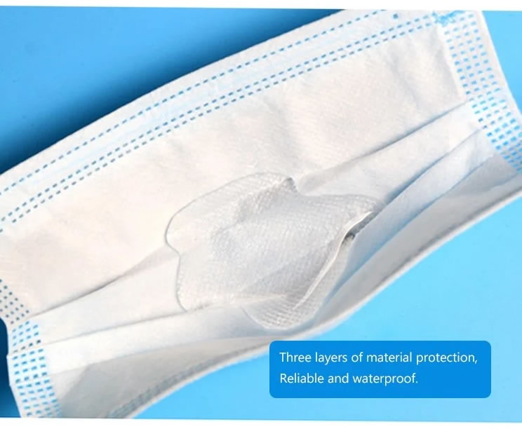 Fda Ce Authenticate 3ply Ear Loop Disposable Dust Safety Waterproof Protective Face Mask3