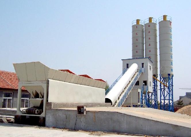 Q235A Sicoma Mixer Concrete Mixer Trucks High Production Rate HLS60 Concrete station