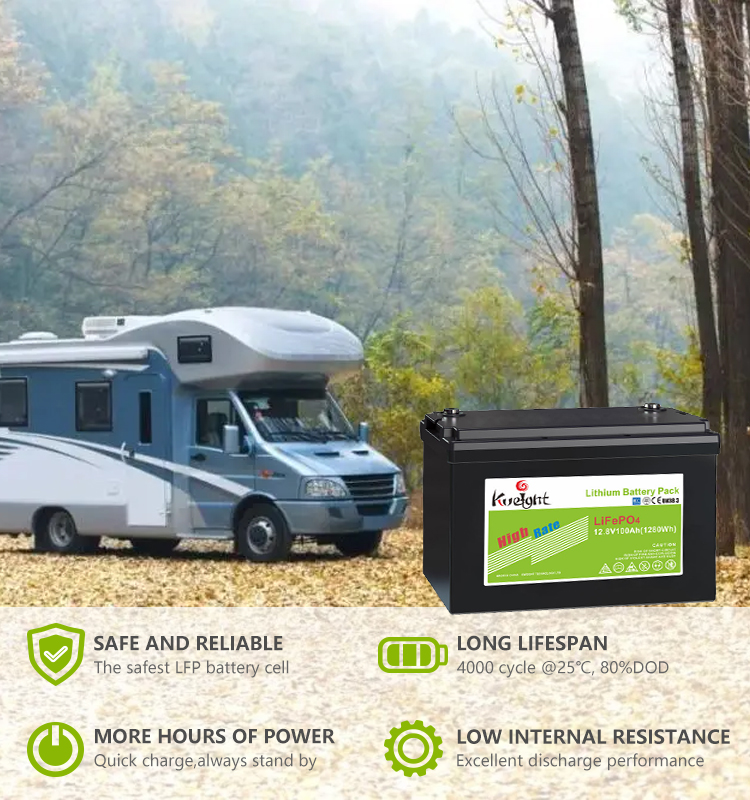 50AH 12.8V LiFePO4 Lithium Battery Backup Power Grade A Built In BMS