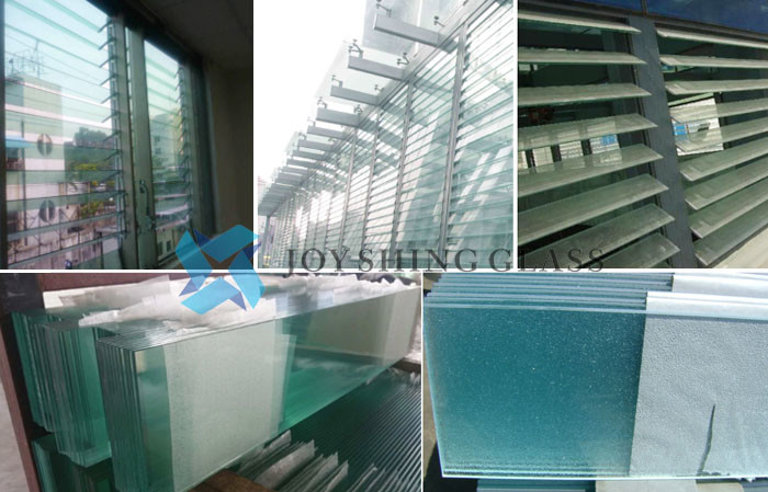 Colored Louver Glass 4mm 5mm 6mm 8mm Thickness Tinted Glass Sheet