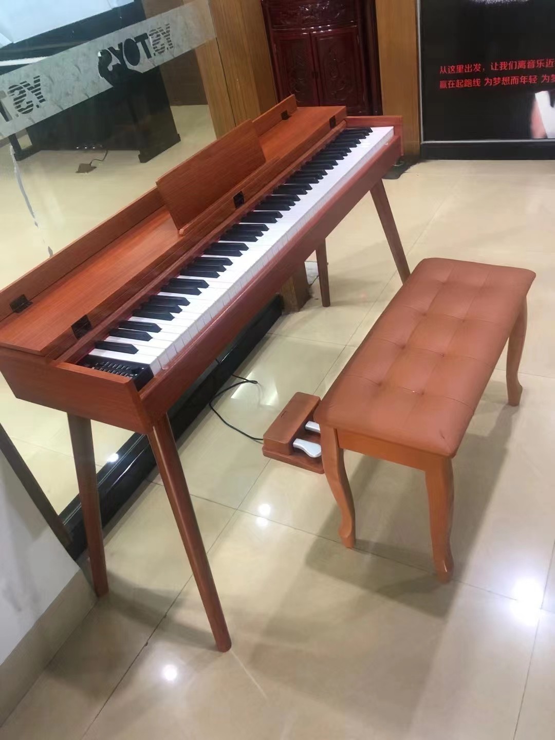 OEM& ODM piano 88 keys hammer keyboard Midi digital music piano Portable the function of changing voice, recording, acc