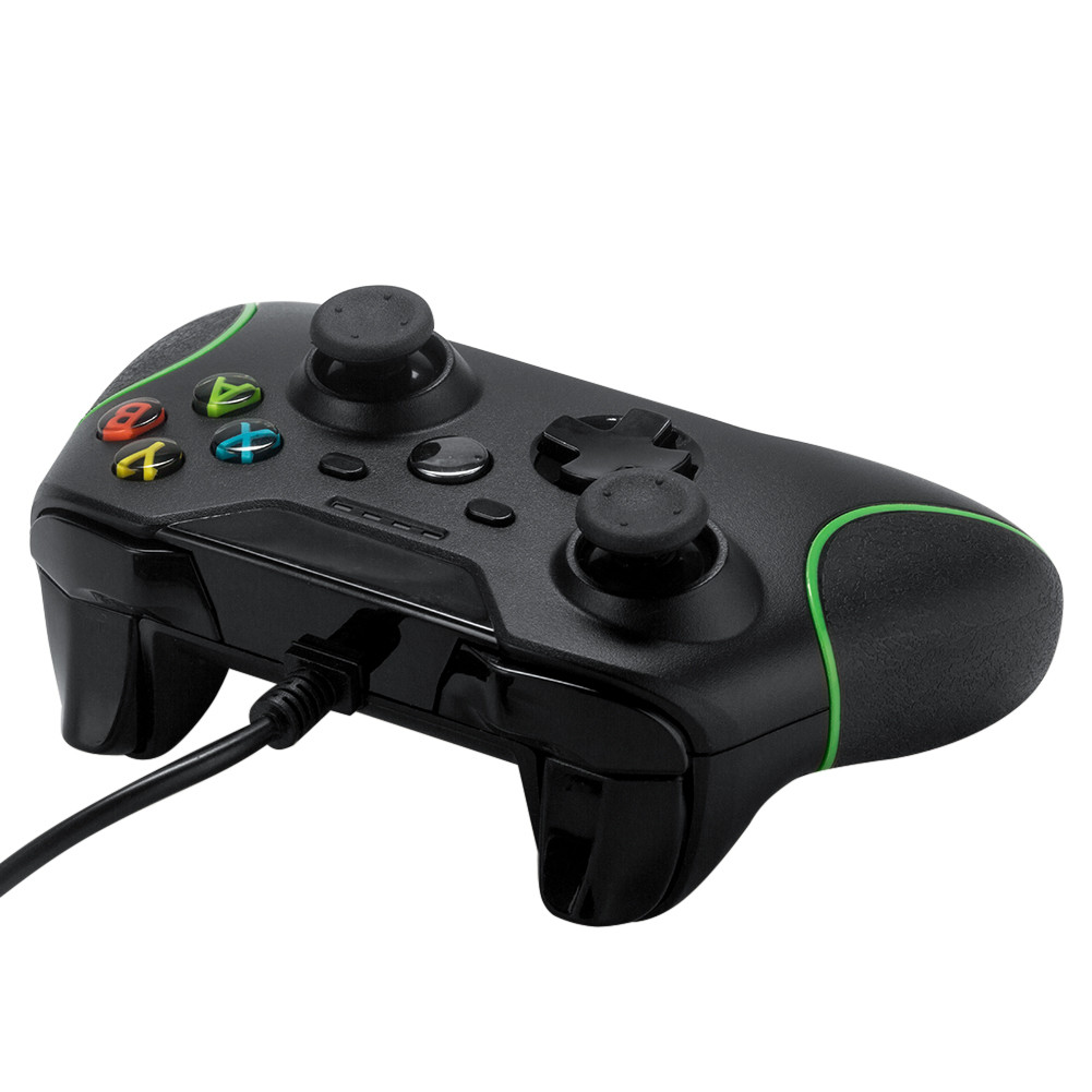 Factory cheap wired Xbox one controller gamepad joystick black color 1.2M cable