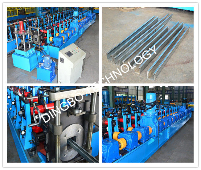 C Shaped Steel Strut Channel Metal Roll Forming Machine For 41x41 & 41x21 Strut Sections