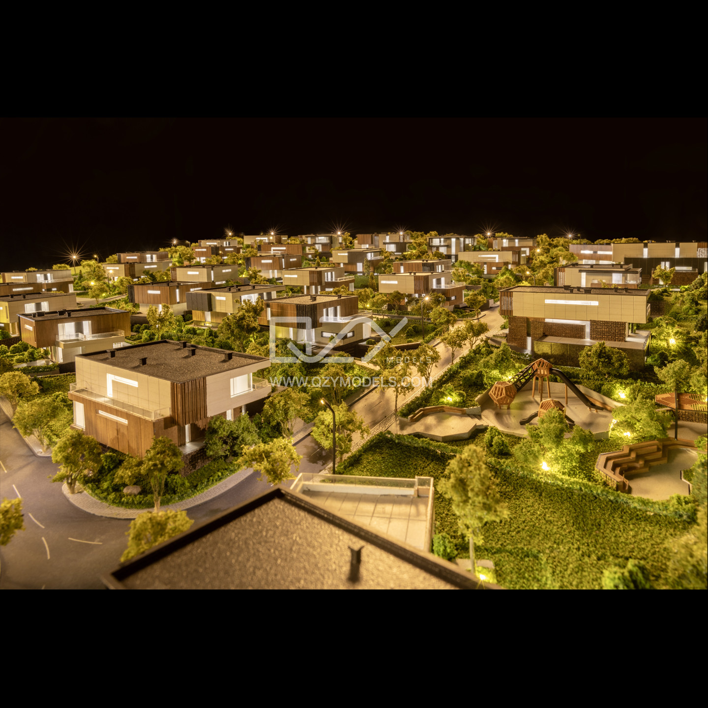 RU Homes-Architecture Miniature Model 1/ 200 Conceptual Minimalism Style Laser Cutting Tech