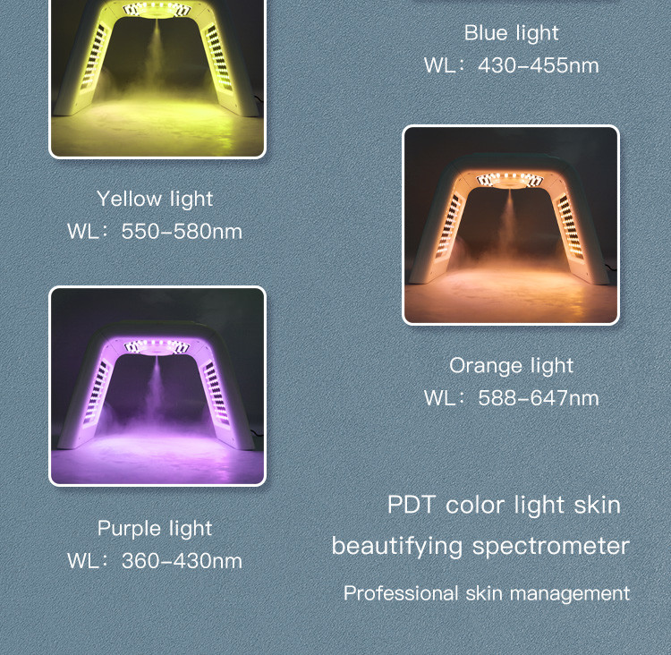 7 Color LED Therapy Light Skin Rejuvenation Equipment PDT Photon Facial Lamp Skin Care Mask Whitening Beauty Device