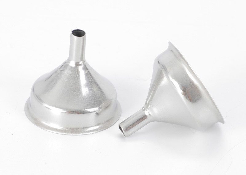Long Mouth 5mm Stainless Steel Hip Flask Funnel / Whiskey Flask Funnel
