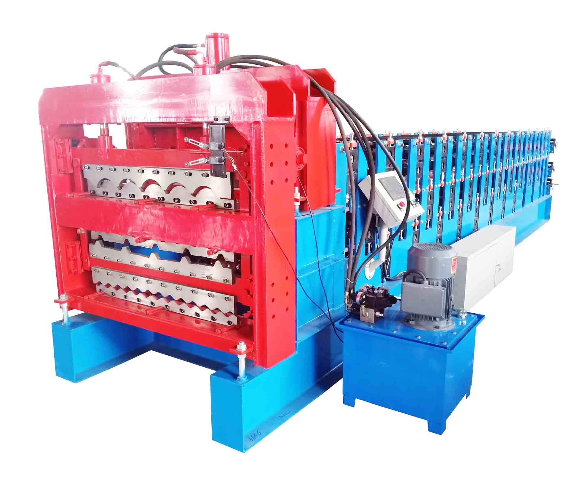 IBR Trapezoidal Corrugated Tile Roof Model Three Layer Roll Forming Machine for South Africa