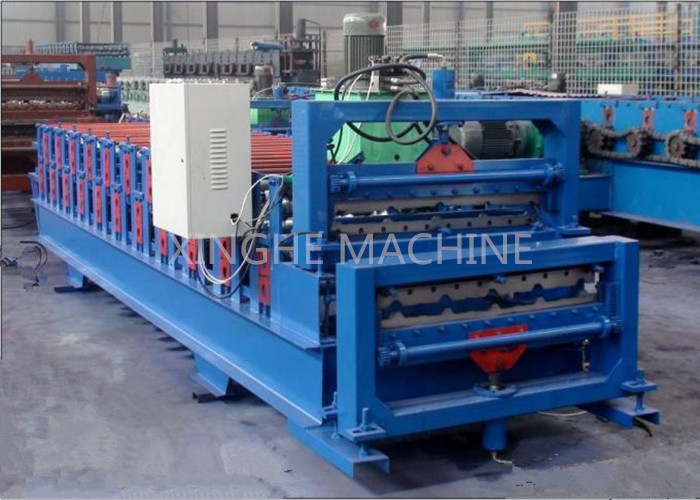 3kw Power Motor Metal Roofing Roll Former For 890mm Width Steel Red Tiles