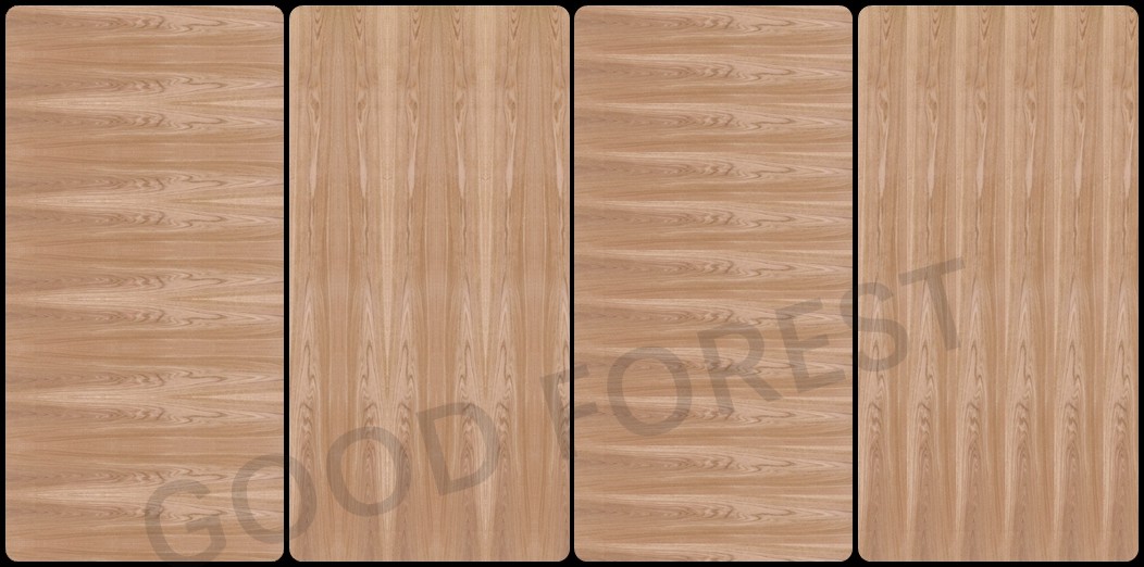 Smoked Red Oak Wood Veneer / Natural Veneer Plywood Quarter Cut FSC