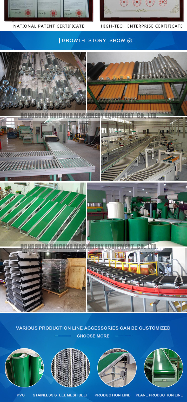 Fire Resistant Roller Track Conveyor , Collapsible Roller Conveyor With SS Wire Mesh Chain Link Plate