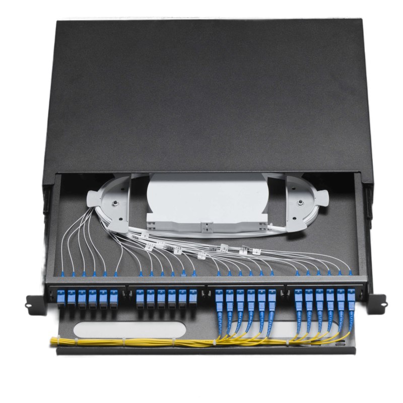 FTTH 24/12 Cores LC/Sc APC Upc Simplex Duplex Fix/Pulling Type Optical Optic Fiber ODF 435*200*95 mm