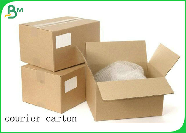 0.5mm Recyclable Brown Flute Corrugated Kraft CardBoard For Cartons