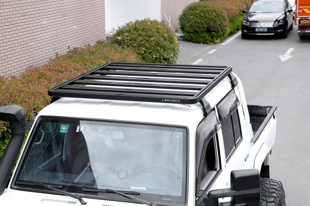 High- Roof Mount Black SUV Car Roof Rack Bar for Toyota Land Cruiser LC76 LC79 LC200