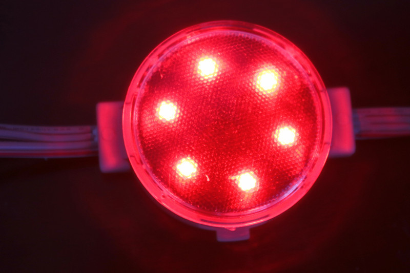 PC Shell Full Color 1.5W DC 24V 50mm IP65 Led Pixel Lamp