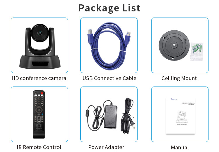 Tongveo Nv20A USB HDMI Conference Camera HD 1080P PTZ Camera SDI Cam 20X Zoom Video Conference Camera