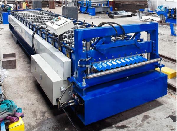 Quality Steel Corrugated Roof Panel Roll Forming Machine 16 / 18 Steps CE Approval for sale