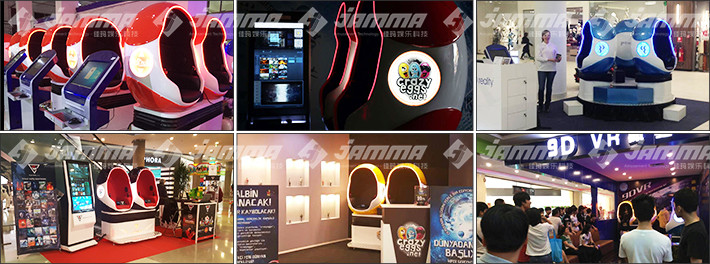 Egg Shaped 9D Virtual Reality Simulator 2 Seats with Special Effects 42 " Monitor