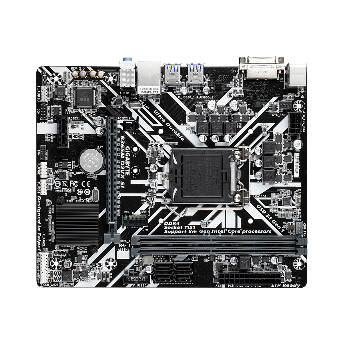 Customized GA-B365 M D2VX SI Computer MotherboardGI LGA 1151 6th 7th 8th 9th Gen RAM 32G HD DDR4 PC Mainboard Computer