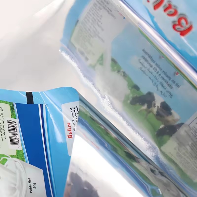 Flexible Laminated Aluminum Plastic Film Roll Food Packaging For Milk Spice Powder Packing Tea Sugar Sealing Film