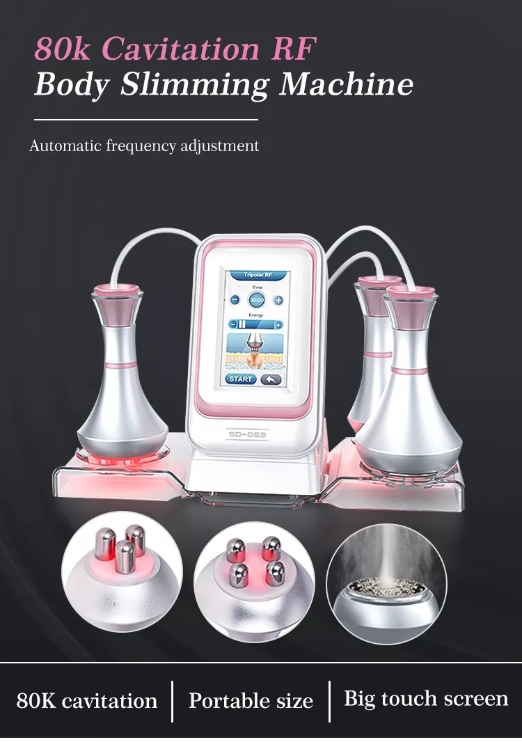 3 In 1 80k Cavitation Fat Burner Fat Reduction Cellulite Removal Rf Face Slimming Massage Machine