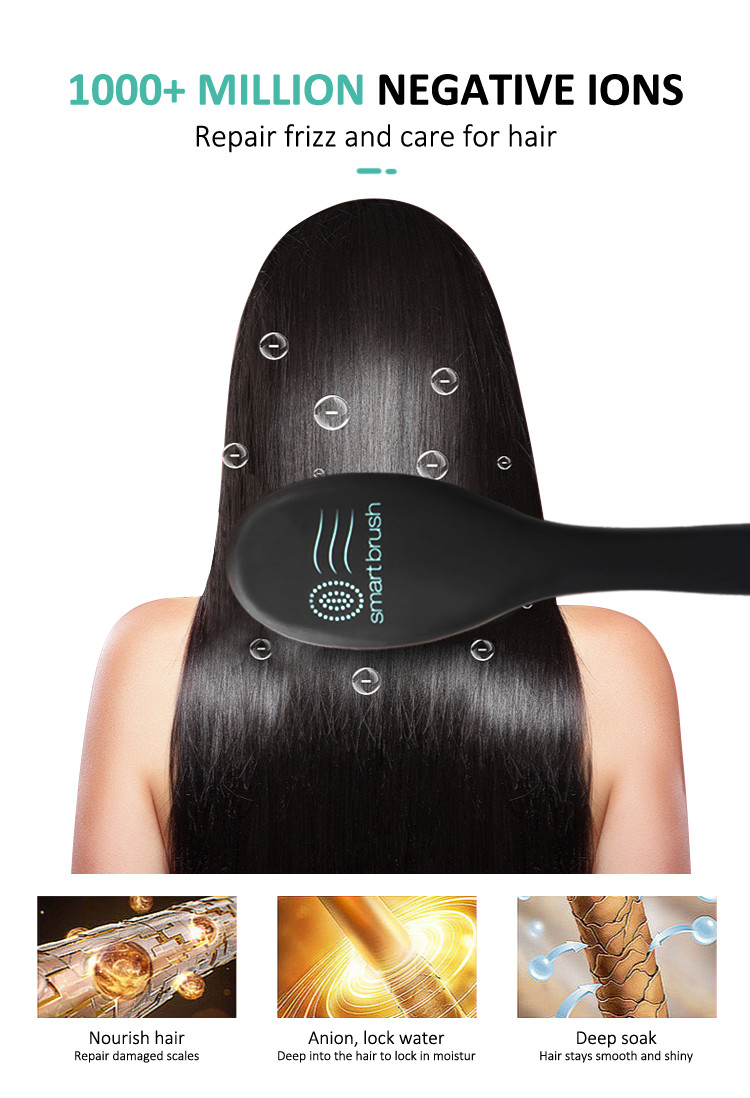 Dual voltage Nylon Ionic Hair Straightener Comb Ceramic Coating