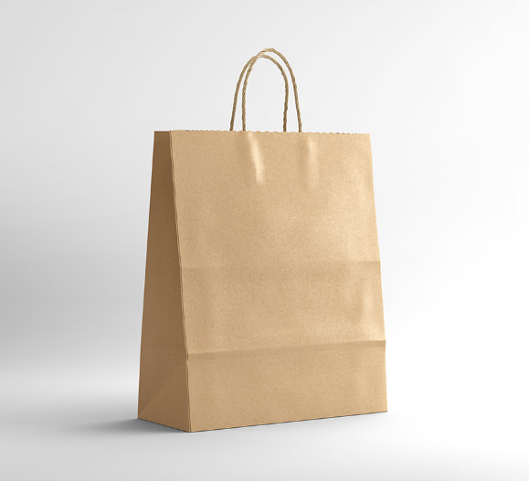environmental brown kraft snack takeout paper bags