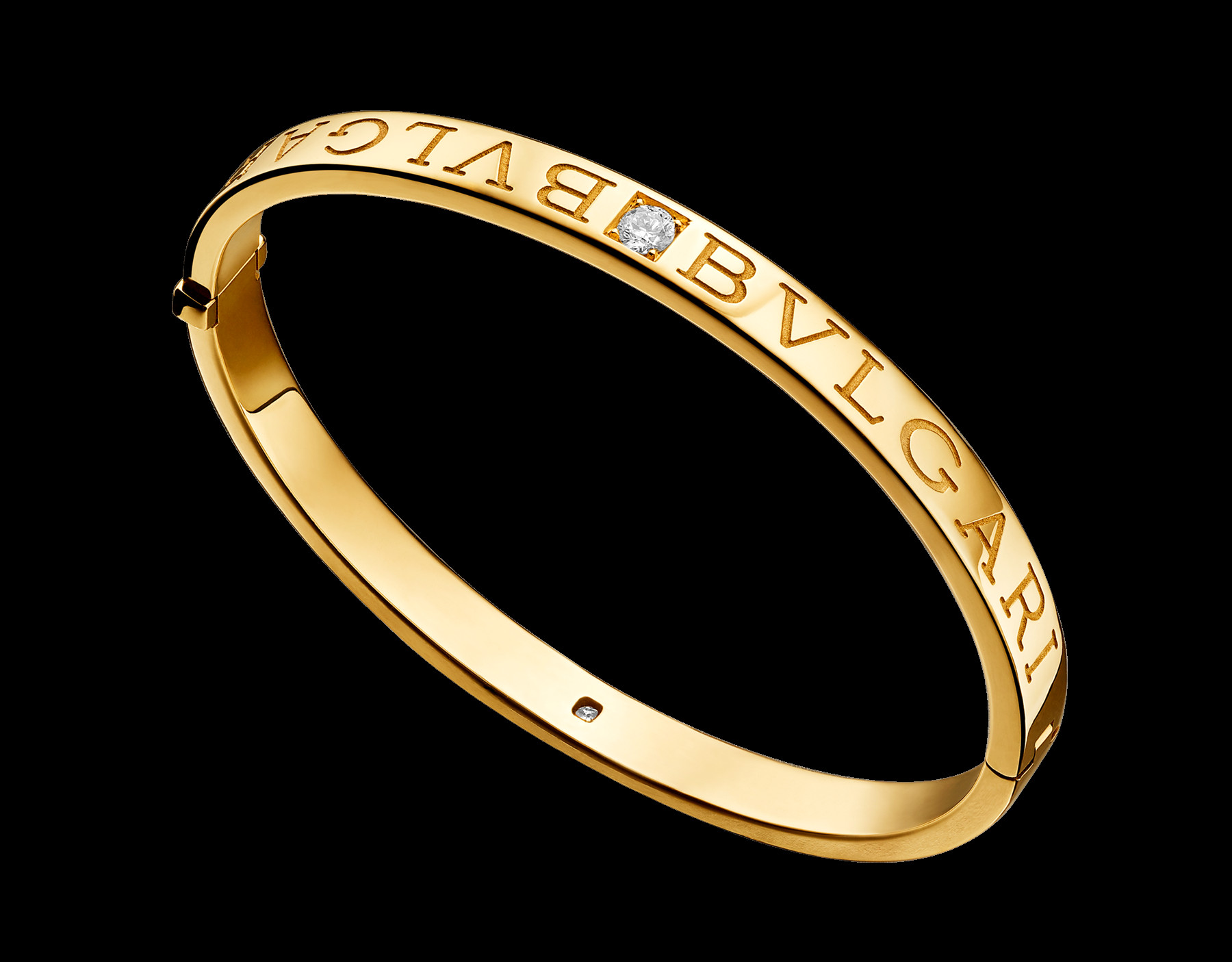 bracelet in 18 kt yellow gold with diamonds Also available in pink and white gold