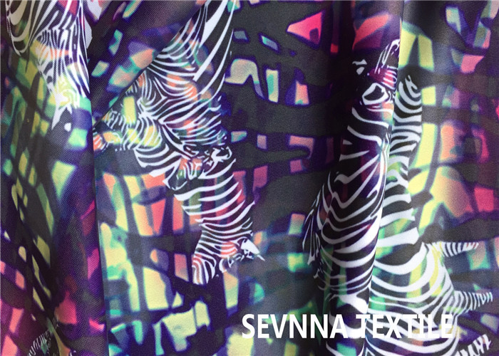 Athletic Solid Printed Nylon Spandex Fabric Anti Uv Eco Friendly 200gsm