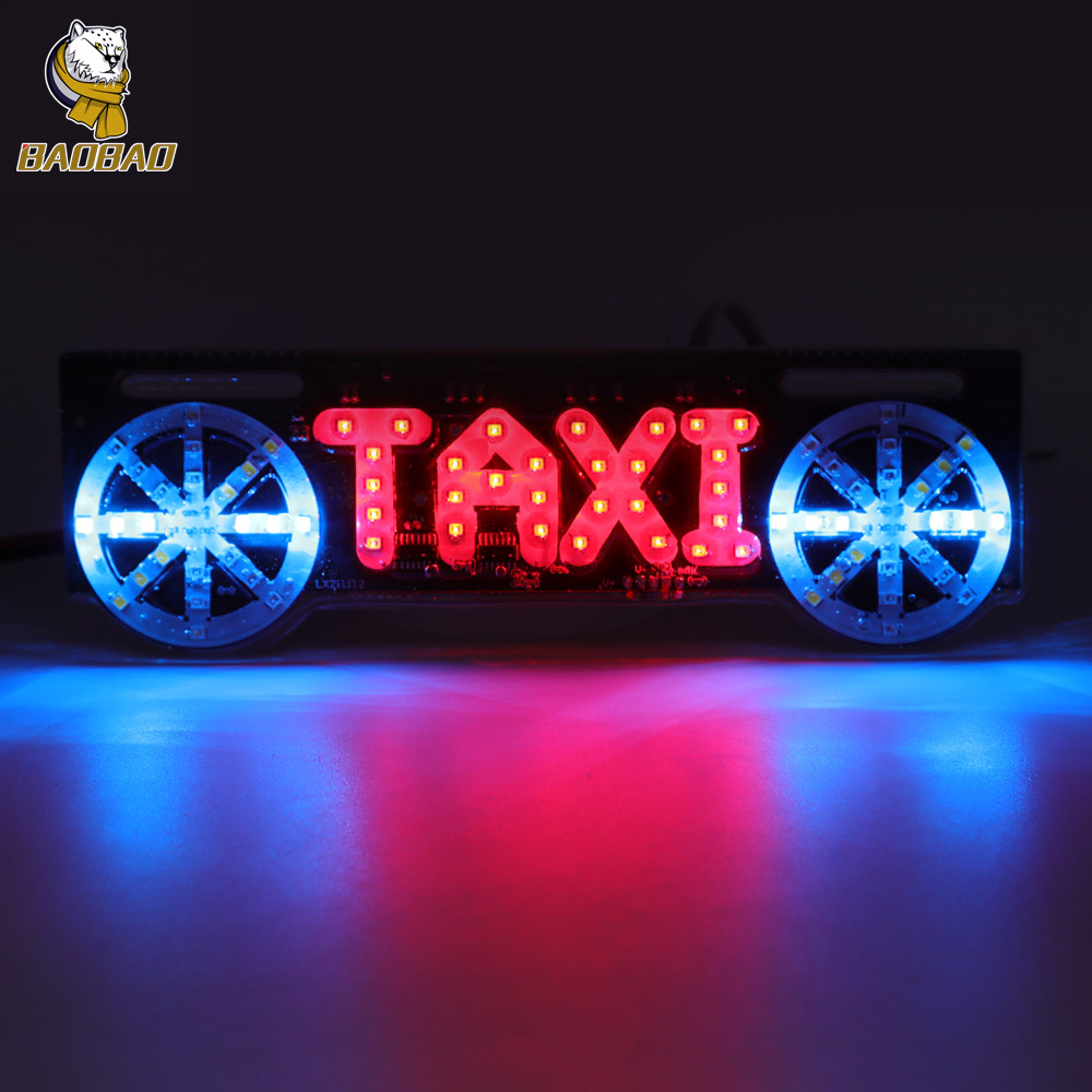 Plastic Mutiple Color Flash Universal Motorcycle Warning LED Light