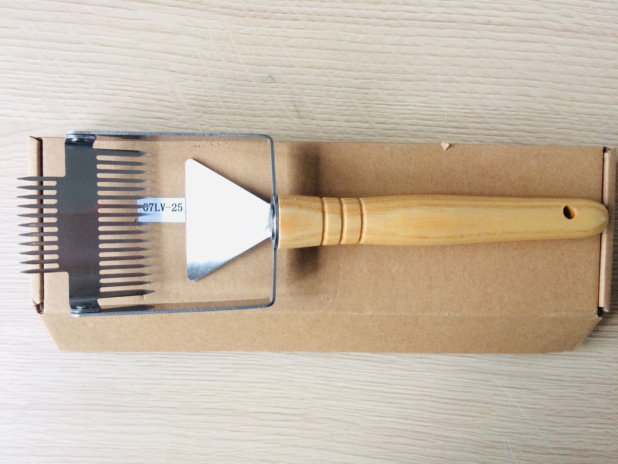 Mini Honey Uncapping Tools Bee Brush Stainless Steel Double Head Handle for beekeeping