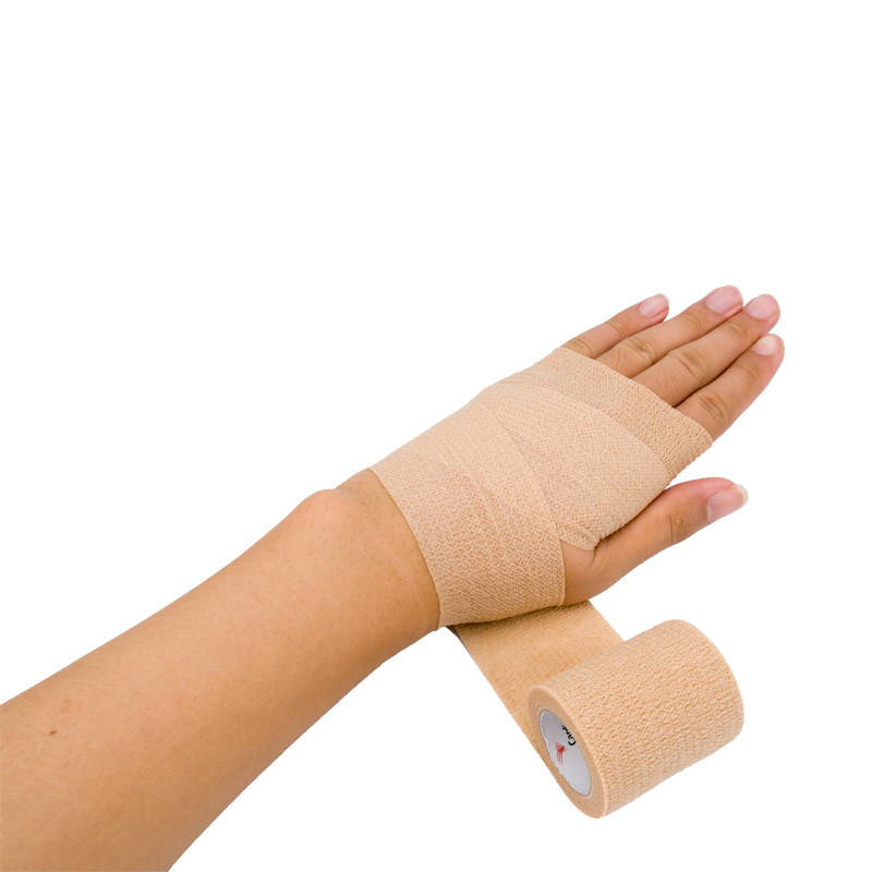 Pure Cotton Natural Rubber Self Adhesive Bandage For Emergency Rescue Water Resistant