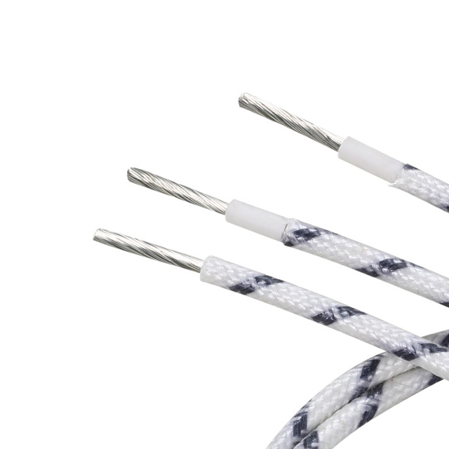 UL3122 silicone Insulated Wire 16AWG 7/0.49mm 300V 200C fiber glass braided wire black white blue yellow